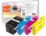 320624 - Peach Spar Pack Tintenpatronen kompatibel zu HP No. 903XL, T6M15AE, T6M03AE, T6M07AE, T6M11AE